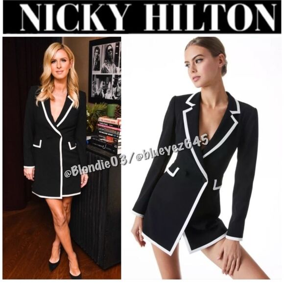 Alice + Olivia Dresses & Skirts - Alice + Olivia “Kyrie” piped tuxedo dress 0